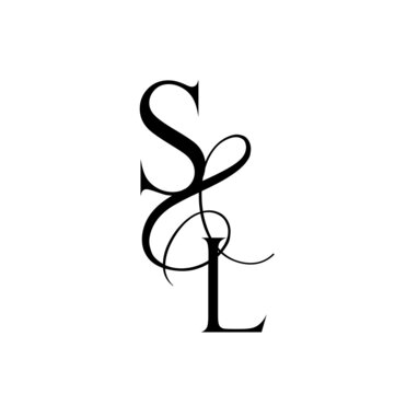 ls, sl, monogram logo. Calligraphic signature icon. Wedding Logo Monogram. modern monogram symbol. Couples logo for wedding