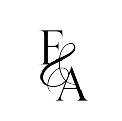 af, fa, monogram logo. Calligraphic signature icon. Wedding Logo Monogram. modern monogram symbol. Couples logo for wedding