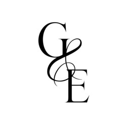 eg, ge, monogram logo. Calligraphic signature icon. Wedding Logo Monogram. modern monogram symbol. Couples logo for wedding