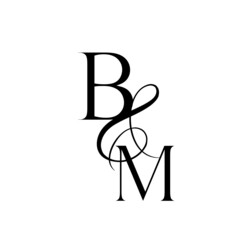mb, bm, monogram logo. Calligraphic signature icon. Wedding Logo Monogram. modern monogram symbol. Couples logo for wedding