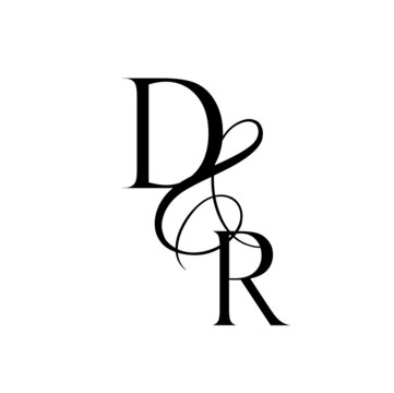 rd, dr, monogram logo. Calligraphic signature icon. Wedding Logo Monogram. modern monogram symbol. Couples logo for wedding