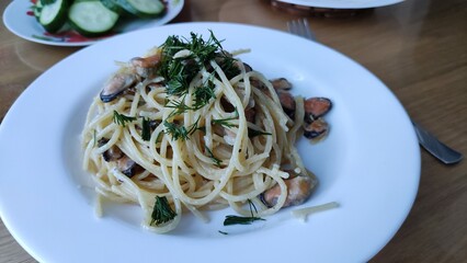 pasta with mussels