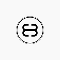 Vector logo with concept for car business. letter b . logo