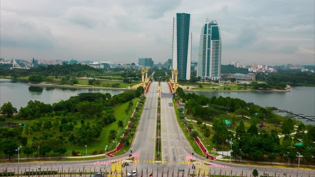 Time lapse of Kuala Lumpur City  Malaysia
