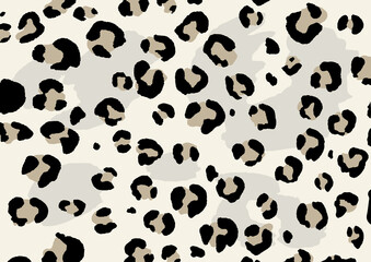 Leopard skin hand drawing