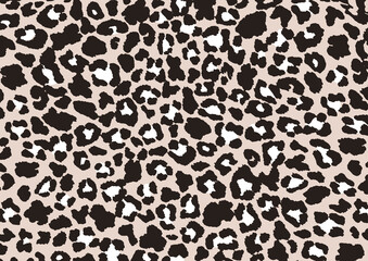 Leopard skin hand drawing