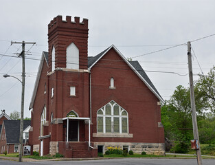 red brick church
