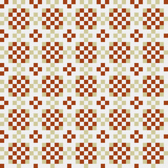 Fototapeta premium Abstract Cross Pattern generative computational art illustration