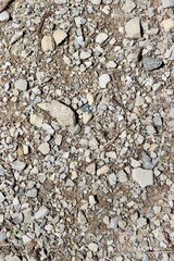 A close view of the rocky and stones on the ground.