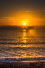 sunrise over the sea, Azov sea, Ukraine