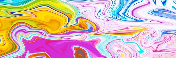 Hand Painted Background With Mixed Liquid Paints. Abstract Fluid Acrylic Painting. Marbled Colorful Abstract Background. Liquid Marble Pattern.
