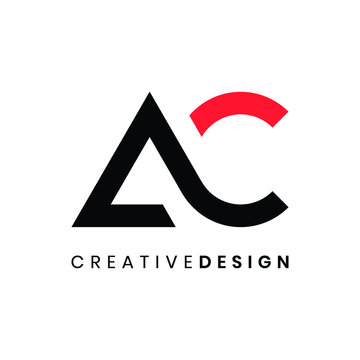 Creative modern letter AC logo design vector