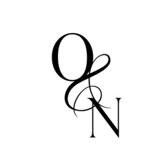 no, ov, monogram logo. Calligraphic signature icon. Wedding Logo Monogram. modern monogram symbol. Couples logo for wedding
