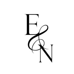 ne, ev, monogram logo. Calligraphic signature icon. Wedding Logo Monogram. modern monogram symbol. Couples logo for wedding