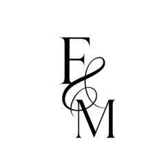 mf, fm, monogram logo. Calligraphic signature icon. Wedding Logo Monogram. modern monogram symbol. Couples logo for wedding