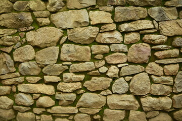 Ruins of the ancient Inca city machu picchu in fog, Peru
