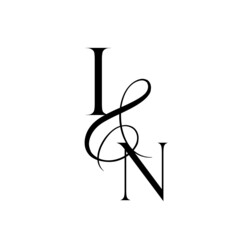 ni, iv, monogram logo. Calligraphic signature icon. Wedding Logo Monogram. modern monogram symbol. Couples logo for wedding