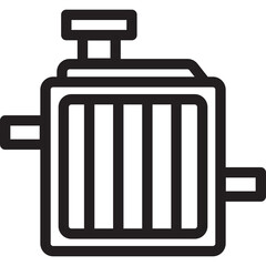 car service icon detailed outline