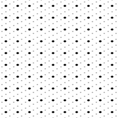 Square seamless background pattern from geometric shapes are different sizes and opacity. The pattern is evenly filled with small black lemon symbols. Vector illustration on white background