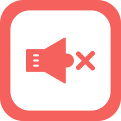 Fototapeta premium Mute Icon