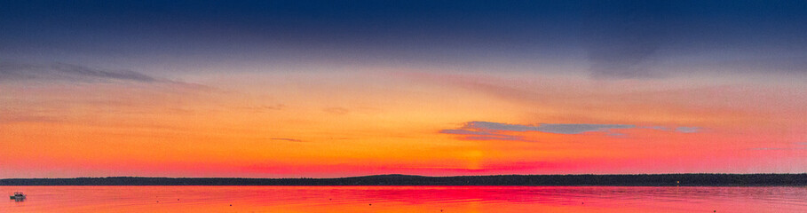 Brillant Sunrise on Gouldsboro Bay, Maine