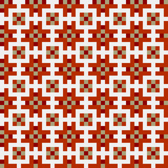 Fototapeta premium Abstract Cross Pattern generative computational art illustration