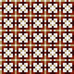 Fototapeta premium Abstract Cross Pattern generative computational art illustration