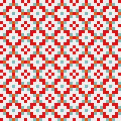 Fototapeta premium Abstract Cross Pattern generative computational art illustration