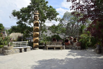 Museo Inti Nan (Mitad del Mundo). Ecuador. Ecuator line