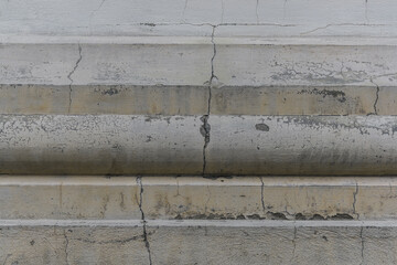 Texture of an old wall with cracks and scuffs
