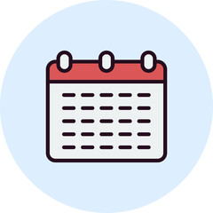 Monthly Calendar Icon