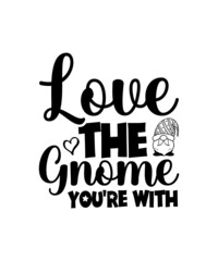 Gnome svg bundle, holiday gnome clipart, gnome sign with quote, gnome silhouettes svg cut file for cricut, print for shirt, png, dxf, eps