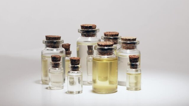 Set bottles with essential oils