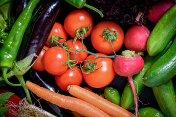 fresh vegetables from the market