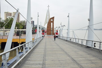 View of the Malecon 2000 embankment in Guayaquil