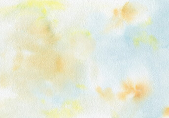 Abstract watercolor background. Painted bright spot on paper with watercolor paint. Bright colorful background for design.