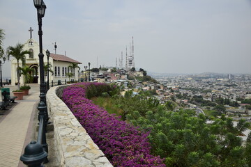 Obraz premium Santa Ana Church on top of Santa Ana hill - Guayaquil
