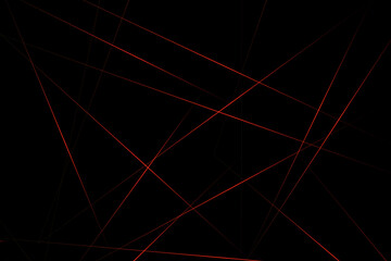 Abstract black with red lines, triangles background modern design. Vector illustration EPS 10.