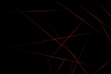 Abstract black with red lines, triangles background modern design. Vector illustration EPS 10.