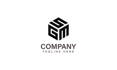 Letter SGM Logo, Three Letter Logo, Alphabet S G M Hexagon Shape Vector Icon Template