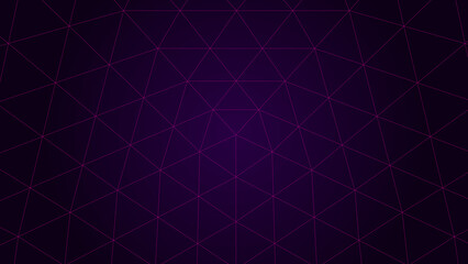 Perspective pink grid on a dark background. Futuristic vector illustration. Background in the style of the 80s.