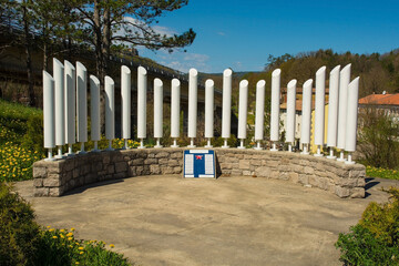 A second world war memorial in Korta village near Buzet in Istria, western Croatia

