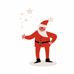 Santa Claus cute vector illustration.