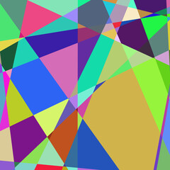 Fototapeta premium Geometric abstraction generative art background art illustration