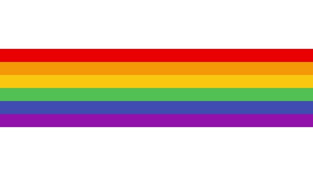 LGBTQ pride month - rainbow flag, symbol lesbian, gay, bisexual, transgender 