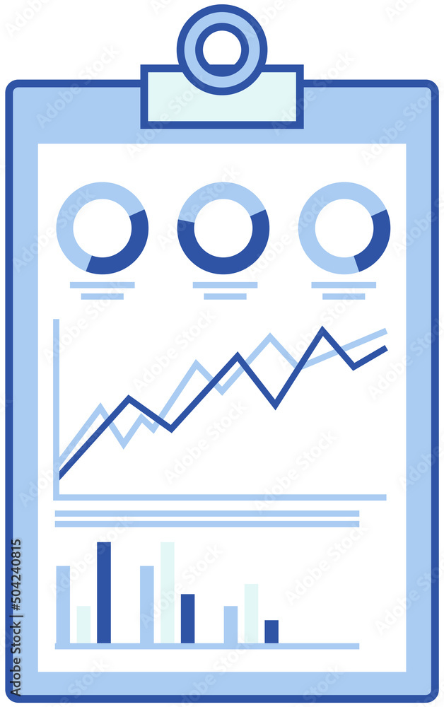 Poster infographic chart vector template. annual statistics curve graph design. market data diagrams. graph
