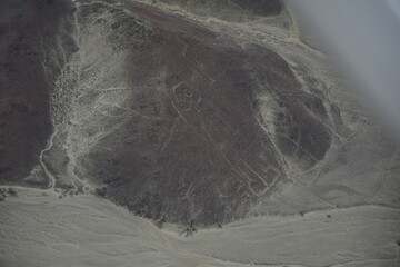 Nazca line of the astronaut . Ancient geoglyph located in the Nazca Desert in southern Peru © Андрей Поторочин