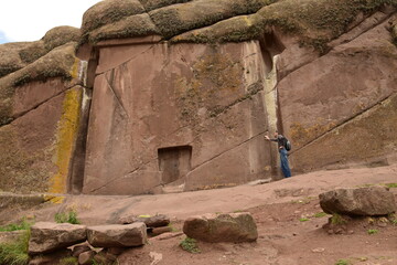 Gate of Hayu Mark (The Gate of the Gods), Peru WILLKA UTA, SECRETS OF ARAMU MURU, HAYUMARKA GATE. Puno Peru