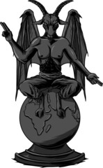 demon statue