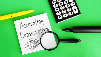 Accounting Conservatism is shown using the text